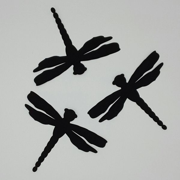 Dragonflies, Set of Three, Laser Cut and Pre-Fused