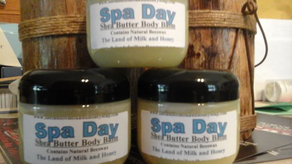 spa day shea butter hand and bodybalm