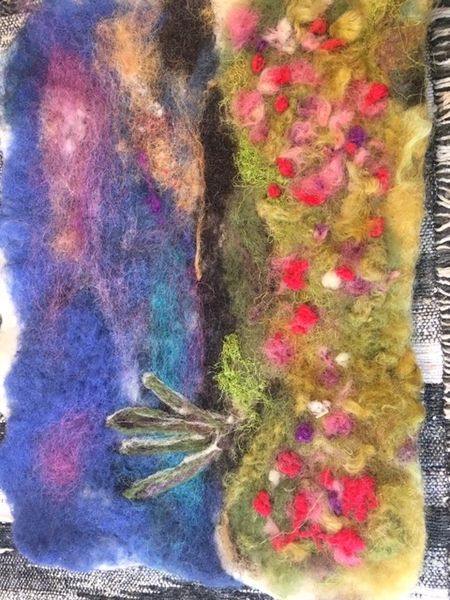 Felted Wall picture--Cactus (SOLD)
