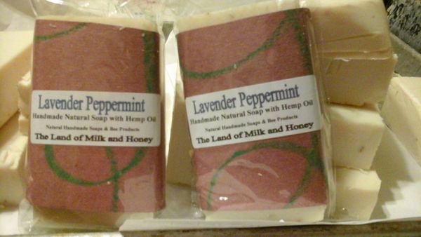 Lavender peppermint natural handmade soap
