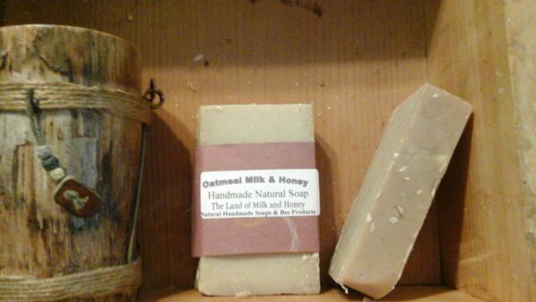 Oatmeal milk and honey natural soap