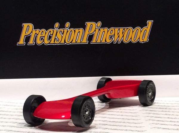 Fully Built Pinewood Derby Car - Black Lightning