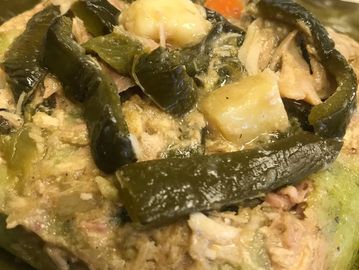 Gluten free Oaxaca style meat tamale wrapped in banana leaf 
Colorado Springs Colorado 