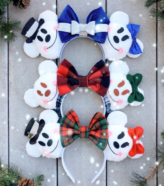 Holiday Snowmen inspired Magic Mouse Ears Magic Mouse Ears