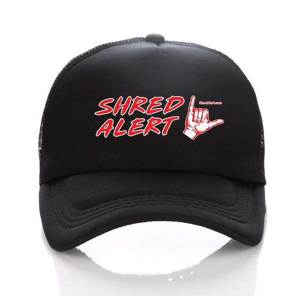 Shred Alert rectangle logo hat