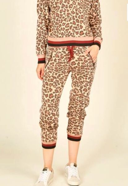 leopard joggers womens