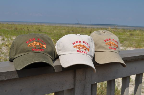 Red Fish Brand Logo Hats