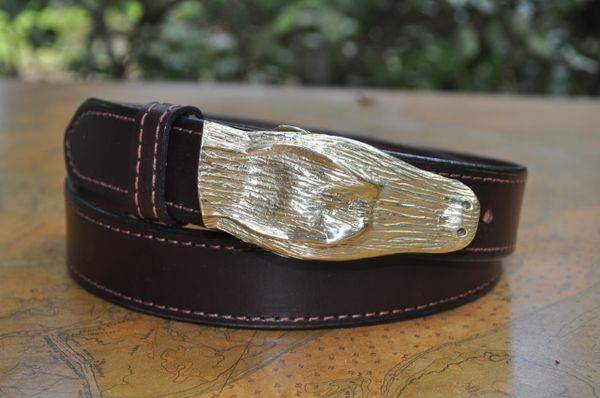 VENICE RED FISH BUCKLE SET WITH WILD CAUGHT FLORIDA ALLIGATOR STRAP