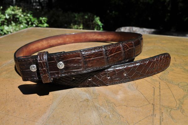 Women's Crocodile/Alligator Belts for sale