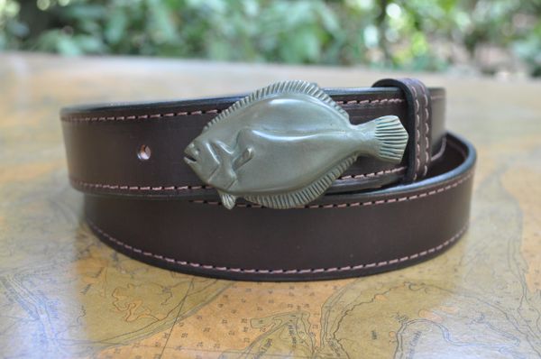 VENICE RED FISH BUCKLE SET WITH WILD CAUGHT FLORIDA ALLIGATOR STRAP