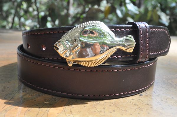 Sold at Auction: BRONZE FLY FISHING BELT BUCKLE