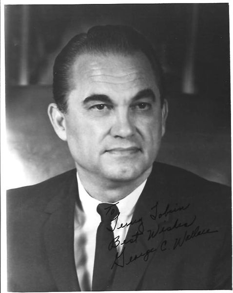Segregationist Georgia Gov. George Wallace Inscribes Photograph; ALS from Racial Theorist Ripley