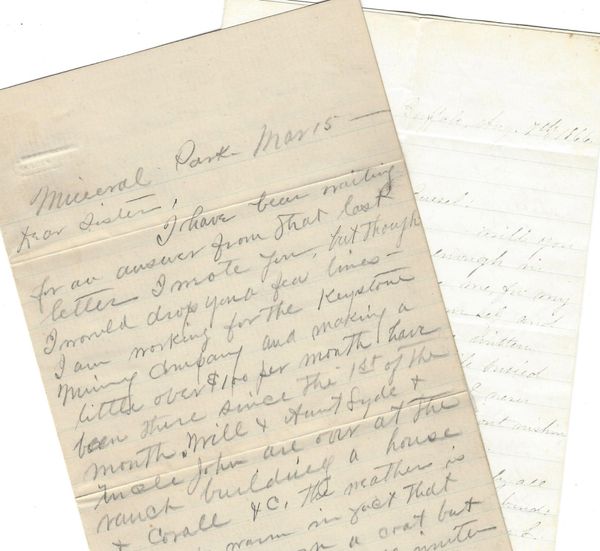 6 Letters, 1843-1907: Ore Mine, Gold, Silver, Jail, Institution for Poor Creatures, Political Involvement
