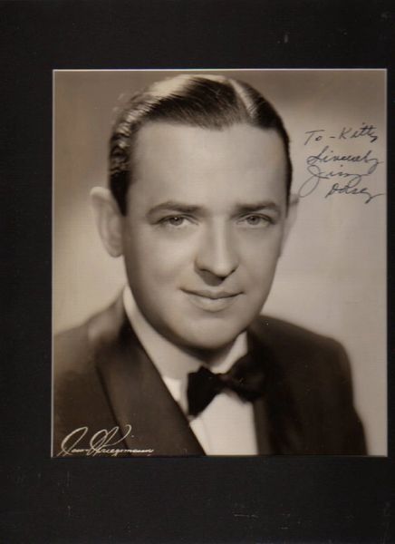 Big Band Leader Jimmy Dorsey Inscribed, Autographed Photograph