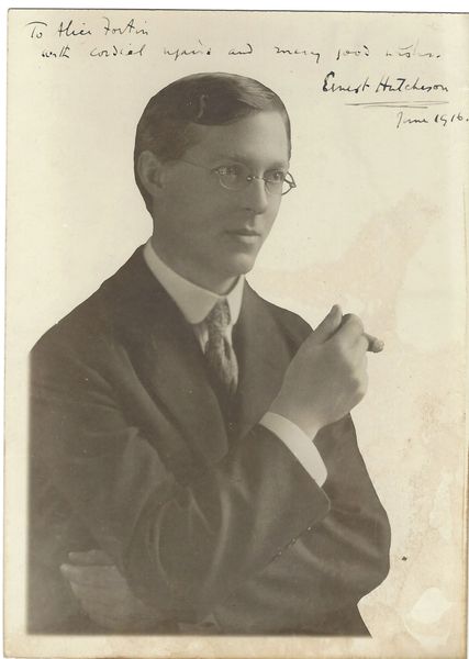 Pianist, Composer, President of Julliard Hutcheson Inscribed Photograph