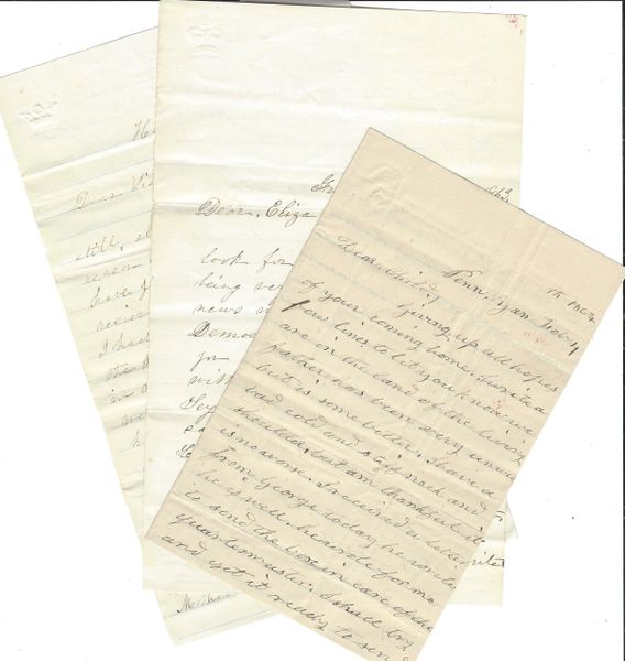 Penn Yan, NY, Family Reports Civil War Soldier Underground With Bomb Proof Cover -- Three Letters