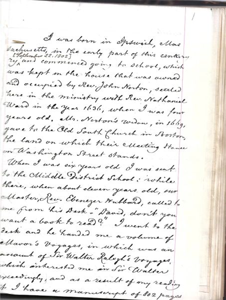 MA Colony Records Copied, Preserved By Free-Soiler, David Pulsifer, Who Observed War Of 1812, Monroe's Visit To New England In Manuscript And Printed Documents