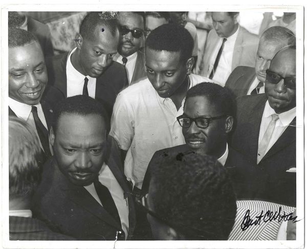 Martin Luther King Jr. And Supporters Photographed By Famed African American Photographer And FBI Informant Ernest C. Withers