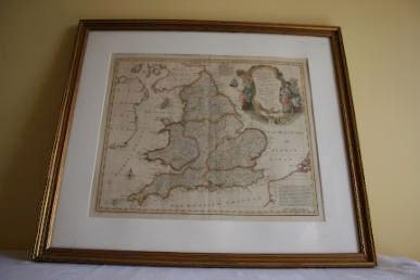 18th Century Bowen Map of South Britain or England and Wales