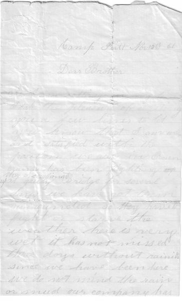 Two Civil War Letters: Ohio 44th Gen. Rosecans Fighting Sessionists At Gauley Bridge