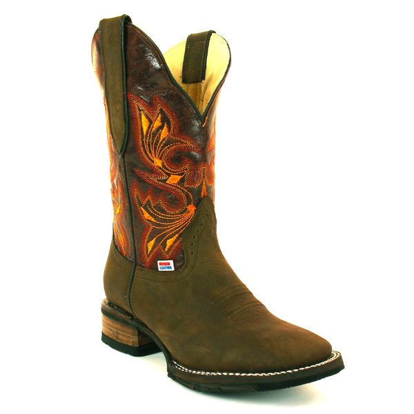 orange cowgirl boots