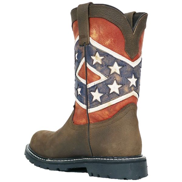 Rebel flag square toe 2024 boots