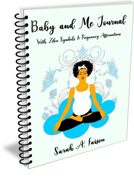 Baby and Me Keepsake Spiral Bound Journal with Zibu Symbols & Pregnancy Affirmations