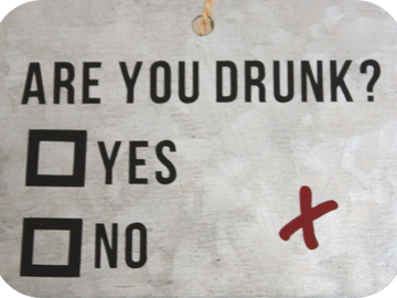 Galvanized Metal Sign - Are You Drunk?