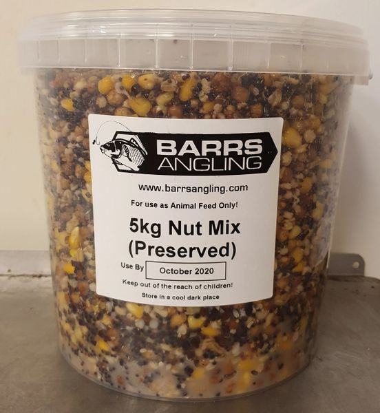 barrs angling shelf life nut mix Barrs Angling Ltd Carp fishing