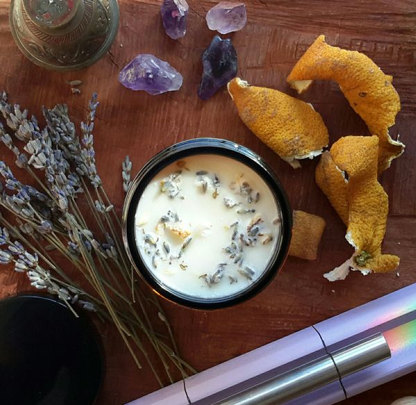 RELAXATION | Be In The Moment ~ Alchemy Botanical Candle | Pure Essential Oils of Lavender France & Sweet Orange Australia