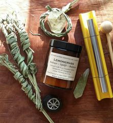 RELEASE | Alchemy Botanical Candle | Pure Essential Oil of Organic Lemongrass