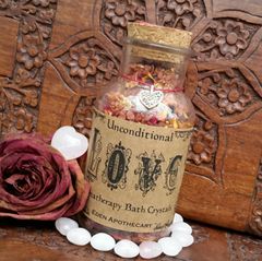 Alchemy of LOVE ~ Aromatherapy Bath Crystals ~ I am in the vibration of Love