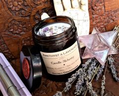 Amethyst & Lavender | Candle Alchemy ~ Mental Clarity | Sacred Space | New Moon Ceremony