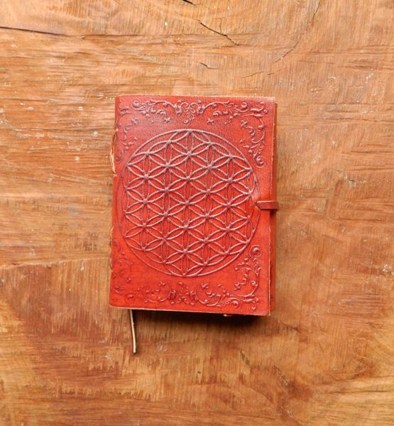 Leather Journal ~ Sacred Geometry | Flower of Life Embossed
