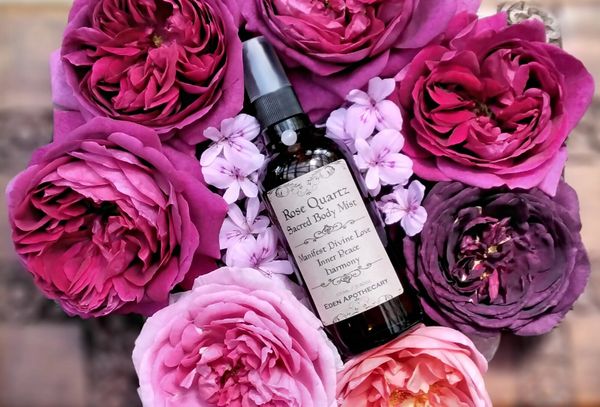Rose Quartz + Rose | Sacred Face & Body Mist ~ Crystal Infused Alchemy Mist | Sacred Skincare
