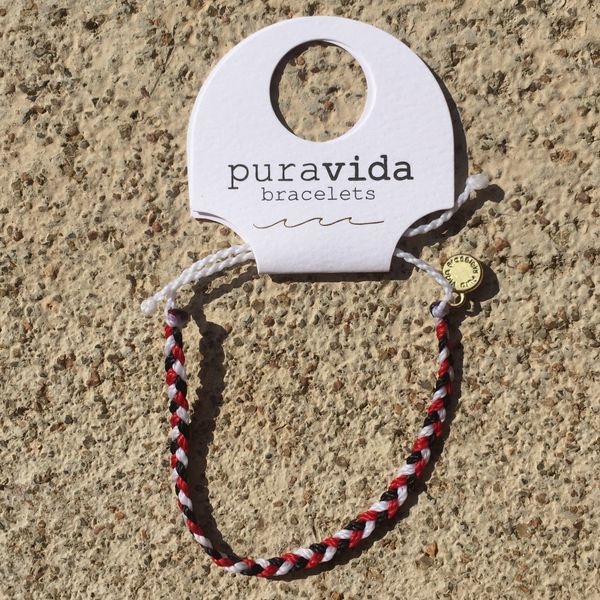 Red black and hot sale white pura vida bracelet