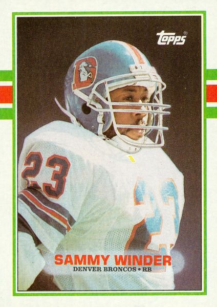 1989 Topps #243 Sammy Winder