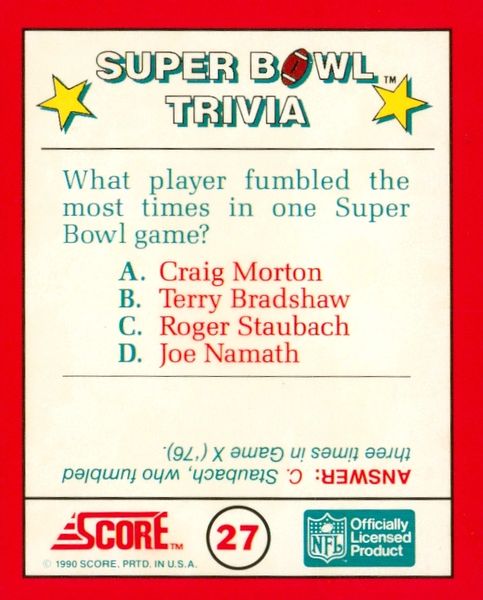 Super Bowl Trivia