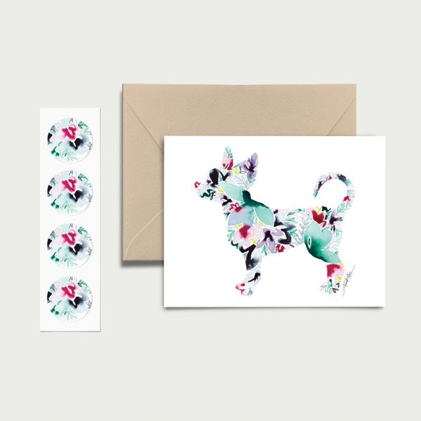 Cat Floral Notecards Stationery Set – Reverie Goods & Gifts