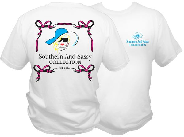 Southern And Sassy Logo T - White Short Sleeve T Shirt - Southern and Sassy COLLECTION