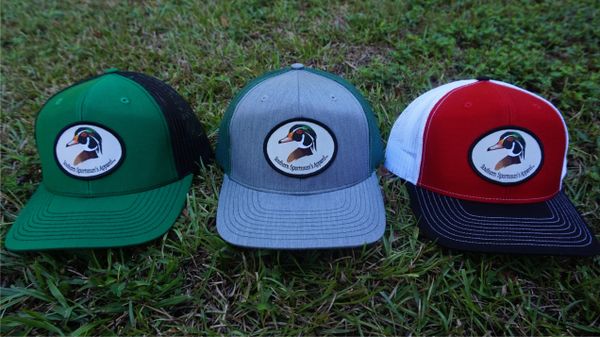 Wood Duck Head Patch Hats in 28 Different Colors. Southern Sportsman's Apparel