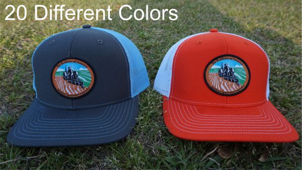 Tractor Patch Hats "The Backbone of America" in 20 Different Colors. Southern Sportsman's Apparel