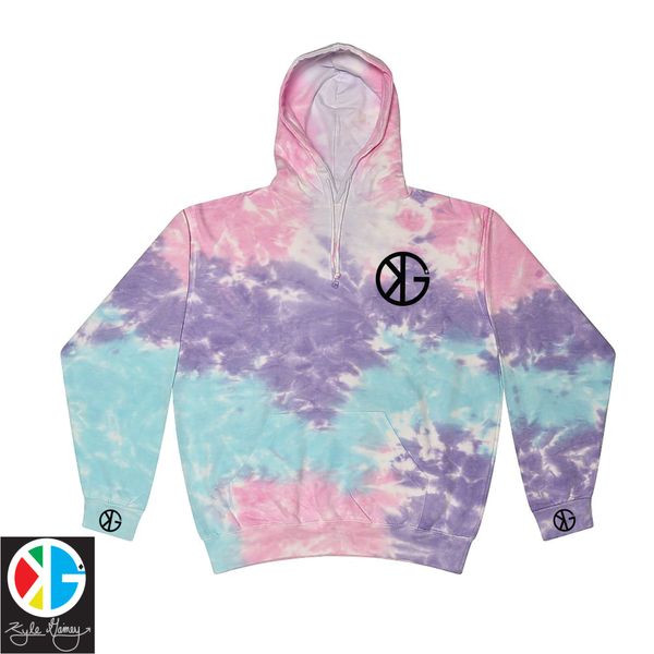 Cotton Candy KG Tie Dye Hoodie by Kyle Gainey Clothing Company