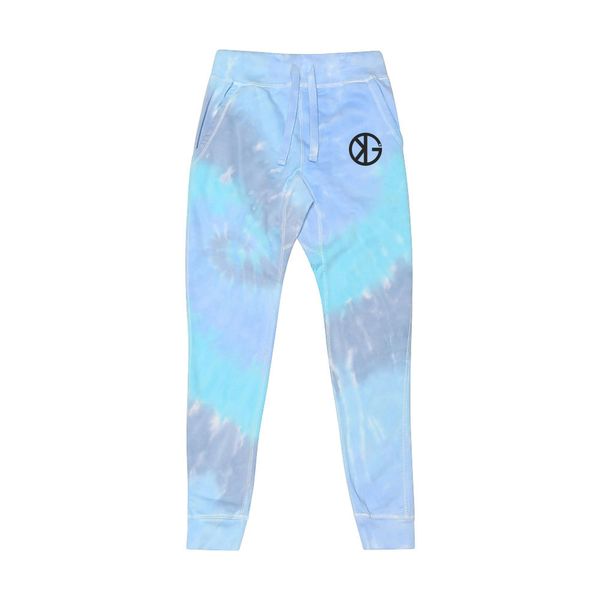 Blue Frost Tie Dye Jogger Sweatpants by Kyle Gainey Clothing Company