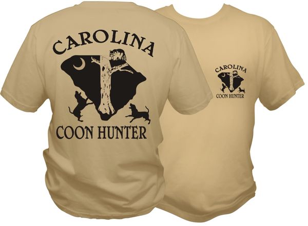Carolina Coon Hunter Short Sleeve T-Shirt ( 7 Different Colors )