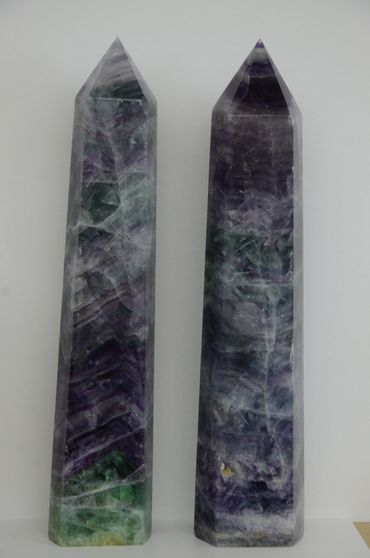 6" Fluorite Obslisks