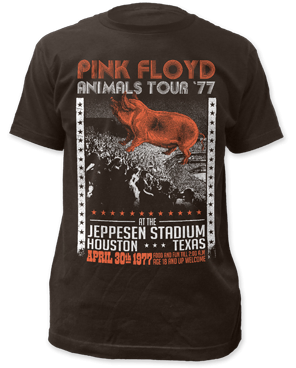 Pink Floyd Animals Tour '77 Coal Short Sleeve Adult T ...