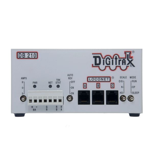 Digitrax DB210 Booster Variable Output Booster 3/5/8 AMP