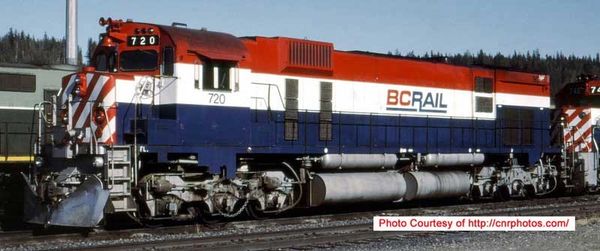 Bowser Ho Scale M630 BC Rail Non Hockey Stick Paint Scheme Recessed Nose Ditchlights W/External Air Filters DCC & Sound *Pre-order*