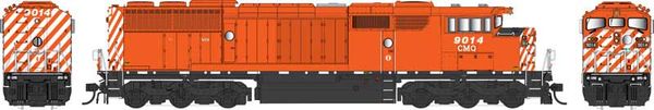 Bowser Ho Scale SD40-2F Central Maine & Quebec Red Round Port Hole W/Ditchlights DCC & Sound *Pre-order*